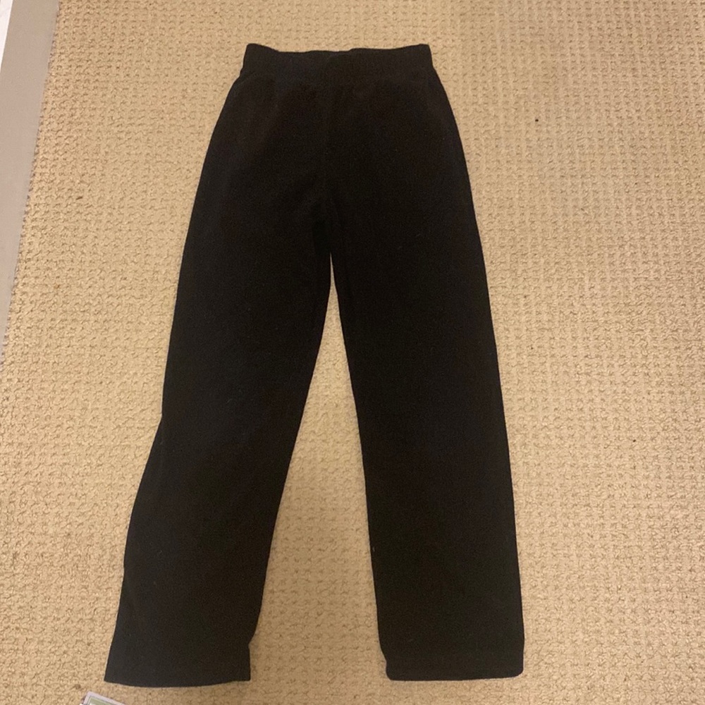 wide leg thick sweatpants